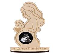 Rurunklee Sonogram Cadre photo en bois pour femme enceinte | Cadre à échographie moderne pour révéler le sexe de la grossesse, souvenir d'annonce de grossesse, décoration de chambre d'enfant