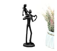 Rurunklee Statue de père et fille, statuette papa et fille | Figurine en fer papa fille - Célébrant le lien amoureux entre parents et filles pour le jour de Thanksgiving
