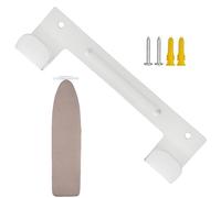 Rurunklee Support de planche à repasser, cintre pour planche à repasser | Organisateur d'espace de suspension en métal avec crochet pour planche de fer | Rangement vertical peu encombrant, crochets de