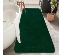 Rururug Tapis Salle de Bain, Tapis de Bain Vert 50x120cm, Microfibre Tapis Absorbant Antidérapants Lavable en Machine