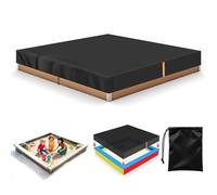 Ruryxel Bâche Bac à Sable Imperméable 160x160x20cm, Couverture de Bac à Sable 420D Oxford, Housse de Bac à Sable avec Cordon de Serrage, Housse de Protection pour Bac à Sable de Jardin