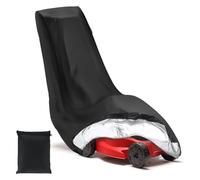 Ruryxel Housse de Tondeuse à Gazon (193x112x64 cm), Housse de Tondeuse Gazon Imperméable 210D Oxford avec Cordon de Serrage et Sac de Rangement, Contre la Poussière, Résistant aux UV