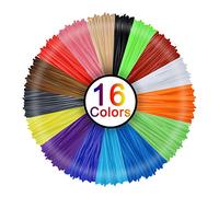 Rusee Assortiment de filaments PLA pour stylo 3 D dans 16 couleurs différentes Longueur 5 m Diamètre 1,75 mm