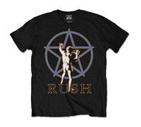 Rush Backstage Club T-shirt Starman Glow Autorisé Hommes L Noir