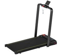 RUSH HORSE Tapis de marche 2 en 1, tapis de course pliable Inclinaison de 4%, 6 KM/H, moteur 2,0 HP, télécommande 109x48x100cm noir