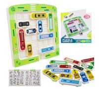 Rush Hour Jeu de Société Jeu de Logique avec Voitures avec 750 Niveaux Jeux des Embouteillages Jeux Labyrinthe Voiture pour 3 4 5 6 7 8 9 10 Ans Garçons Filles