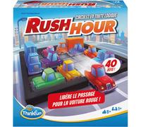 ThinkFun - Rush Hour - Jeu de logique - Casse-tête - Embouteillage - 40 défis 4 Niveaux - 1 Joueur ou Plus - dès 8 Ans - Ravensburger - 76600 - Mixte - Version française
