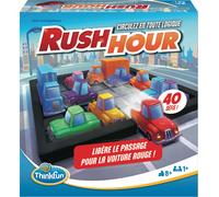 ThinkFun - Rush Hour - Jeu de logique - Casse-tête - Embouteillage - 40 défis 4 Niveaux - 1 Joueur ou Plus - dès 8 Ans - Ravensburger - 76600 - Mixte - Version française