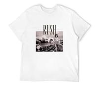 Rush Permanent Waves Men's T-Shirt Unisex White Men Tees M