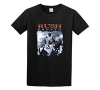 Rush - Presto Cover 100% Geddy Lee Prog Rock Alex Lifeson Men's T-Shirt Unisex Black Men Tees M