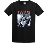 Rush Presto Cover 100% Geddy Lee Prog Rock Alex Lifeson T-Shirt Men's Black Unisex Tee XXL Manches Courtes(3X-Large)
