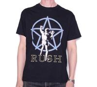 Rush T Shirt - 2112 Starman Glow in The Dark 100% Prog Rock Tee Black M
