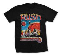Rush T Shirt American Tour 1978 Band Logo 2112 Nouveau Officiel Homme Noir Size L
