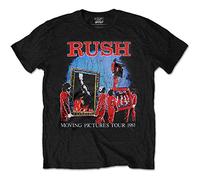 Rush - T-Shirt # L Black Unisex # Moving Pictures Tour [Import]