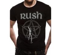 Rush - T-Shirt STARMAN - Unisexe (S) (Noir) - UTCI744 Noir