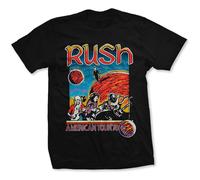 Rush US Tour Neil Peart Geddy Lee Alex Lifeson Autorisé T-shirt Hommes