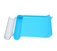 Rushbom Plateau de Comptoir avec Spatule, Comptoir de Pharmacie Manuel avec Petite Spatule, Plateau de Distribution de Comprimés en Plastique pour Usage Domestique et Hospitalier