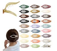 Rushclick Hair Clip,Shopellox Hair Clips, 6PCS French Hair Clip for Half up Half Down, 2025 New Anti-Slip Strong Hold Large Claw Clips,Casual Versatile Solid Colour Flat Matte Barrettes for Women (27)