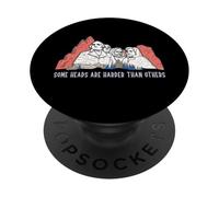 Rushmore Presidents Some Heads are Harder Than Other Funny PopSockets PopGrip Adhésif
