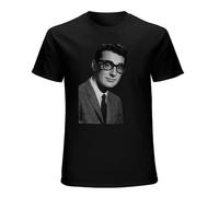 RUSHUI Buddy Holly Men's Short Sleeve T-Shirt Top Size L