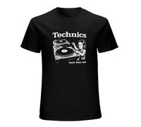 RUSHUI Technics Turntables Kid Teach Them Well Men's Short Sleeve T-Shirt Top Size 3XL
