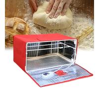 Rusopobe Boîte chauffante Polyvalente pour étuve à pâte, Panier de Fermentation du levain Chauffant Pliable avec contrôle de la température, Boîte de Fermentation du Pain(Red,65 * 45 * 32cm)