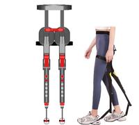 Rusopobe Chaise Portable Ajustable et Invisible Ergonomique et légère Hauteur réglable sur 5 Niveaux, supporte jusqu'à 150 kg(Red)