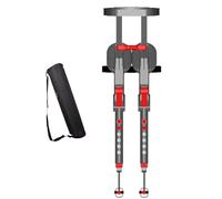 Rusopobe Chaise Portable - Siège à lévitation exosquelette Support de Jambe Invisible et réglable - Tabouret de pêche Invisible pour l'extérieur et Le Camping(Red)