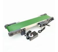 Rusopobe Mini Convoyeur de Ligne de Production, Bande Transporteuse Automatique de 8 cm de Large, Longueur 50/70 cm en Option, Prend en Charge la Marche Avant et la Pause(10 * 50)