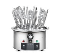 Rusopobe Séchoir à Flux d'air en Acier Inoxydable, Support de séchage de Laboratoire électrique à 20 Trous pour Tube à essai d'instrument en Verre de Laboratoire, Bouteille, bécher