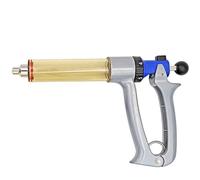 Rusopobe Seringue pour bétail 25 ml/50 ML, Pistolet d'injection continu pour Animaux avec Dosage réglable, Outil vétérinaire pour fermes et ranchs(50ml)