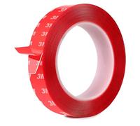 Rusoz Cinta Doble Cara Extrafuerte et Transparente 1,0cm x 5m, Résistante à la Chaleur et à l'Eau, Intérieure et Extérieure