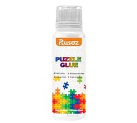 Rusoz Colle Puzzle Transparente 120 ml, Colle pour Puzzle avec Applicateur Coller Jusqu'à 3 Puzzles de 1000 Pièces, Accessoire Puzzle pour Les Amateurs de Puzzles