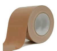 Rusoz Gaffer Marron De Réparation 75mm x 20m Ruban Adhésif Toilé Extra Fort Duct Tape Large d'étanchéité Imperméable en Tissu Coloré Pour Réparer, Consolider, Colmater, Connecter