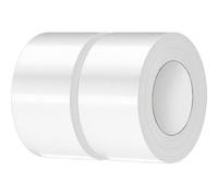 Rusoz Lot de 2 Rouleaux de Gaffer Blanc De Réparation 50mm x 20m Ruban Adhésif Toilé Extra Fort Duct Tape Large d'étanchéité Imperméable en Tissu Coloré Pour Réparer, Consolider, Colmater, Connecter