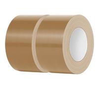 Rusoz Lot de 2 Rouleaux de Gaffer Marron De Réparation 50mm x 20m Ruban Adhésif Toilé Extra Fort Duct Tape Large d'étanchéité Imperméable en Tissu Coloré Pour Réparer, Consolider, Colmater, Connecter