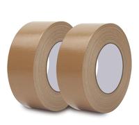 Rusoz Lot de 2 rouleaux de ruban adhésif blindé marron - 20 m x 50 mm - Extra fort - Étanche - Pour l'intérieur et l'extérieur