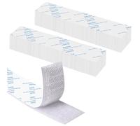 Rusoz Scratch Autocollant Double Face, Bande Agrippantes Adhésives Extra Fort 20 pièces Rectangle Adhésif Double Face Puissant Réutilisable 2 x 10cm, Blanc