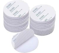 Rusoz Scratch Autocollant Double Face Extra Fort, Blanc Bande Auto-Adhésif Réutilisable Rond 5cm Adhesif Double Face Puissant pour Bricolage/Cadre Photos, 20 pièces