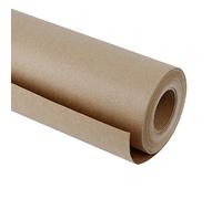 RUSPEPA Rouleau De Papier Kraft Brun-76,2 Cm X 30 Cm - Papier Recyclé Naturel, Idéal Pour L'Artisanat, L'Art, L'Emballage De Cadeaux, L'Emballage
