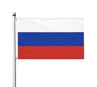 Russe Bannière 90X150Cm Double Face Avec Œillets Bannières Drapeau De Festival Pour Clubs Extérieure Fêtes