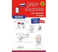 Russe. Cahier d'activités pour apprendre et réviser le russe: Activités basées sur les 5 compétences du CECRL. A1-A2 (avec fichiers audio)