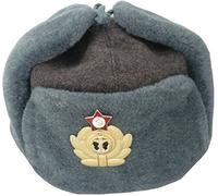 Russe Ushanka Chapeau DE LA Marine DE Guerre SOVIETIQUE, Gris avec Cache-Oreilles. Taille: 56 (Size M)