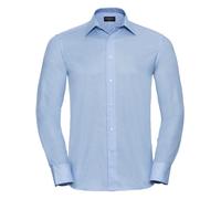 Russell 922M Manches Longues Facile Soin Coton Mélange Ajusté Chemise Oxford