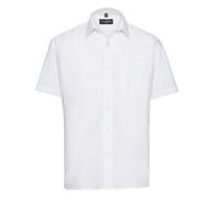 Russell 935M Chemise À Manches Courtes Facile À Entretenir En Popeline Avec Col