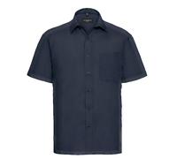 Russell 935M Chemise À Manches Courtes Facile À Entretenir En Popeline Avec Col