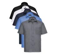 Russell 935M Chemise À Manches Courtes Facile À Entretenir En Popeline Avec Col