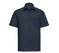 Russell 935M Chemise À Manches Courtes Facile À Entretenir En Popeline Avec Col