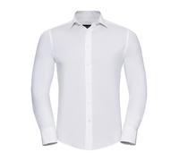 Russell 946M Coton Noir Marron ou Blanc Long Manche Facile Soin Chemise Cintrée