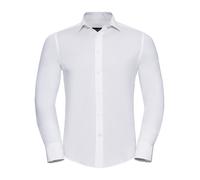 Russell 946M Coton Noir Marron ou Blanc Long Manche Facile Soin Chemise Cintrée